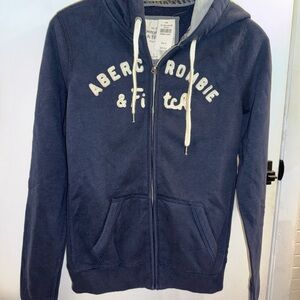 Abercrombie & Fitch Dark Blue Zip-Up Jacket